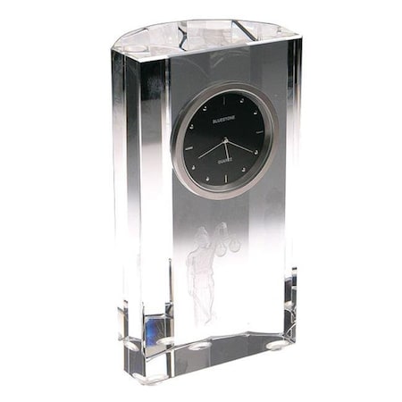 Blue Stone Designs Bluestone Designs W359 Caduceous Crystal Clock  clear W359